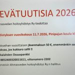 Kevätuutisia